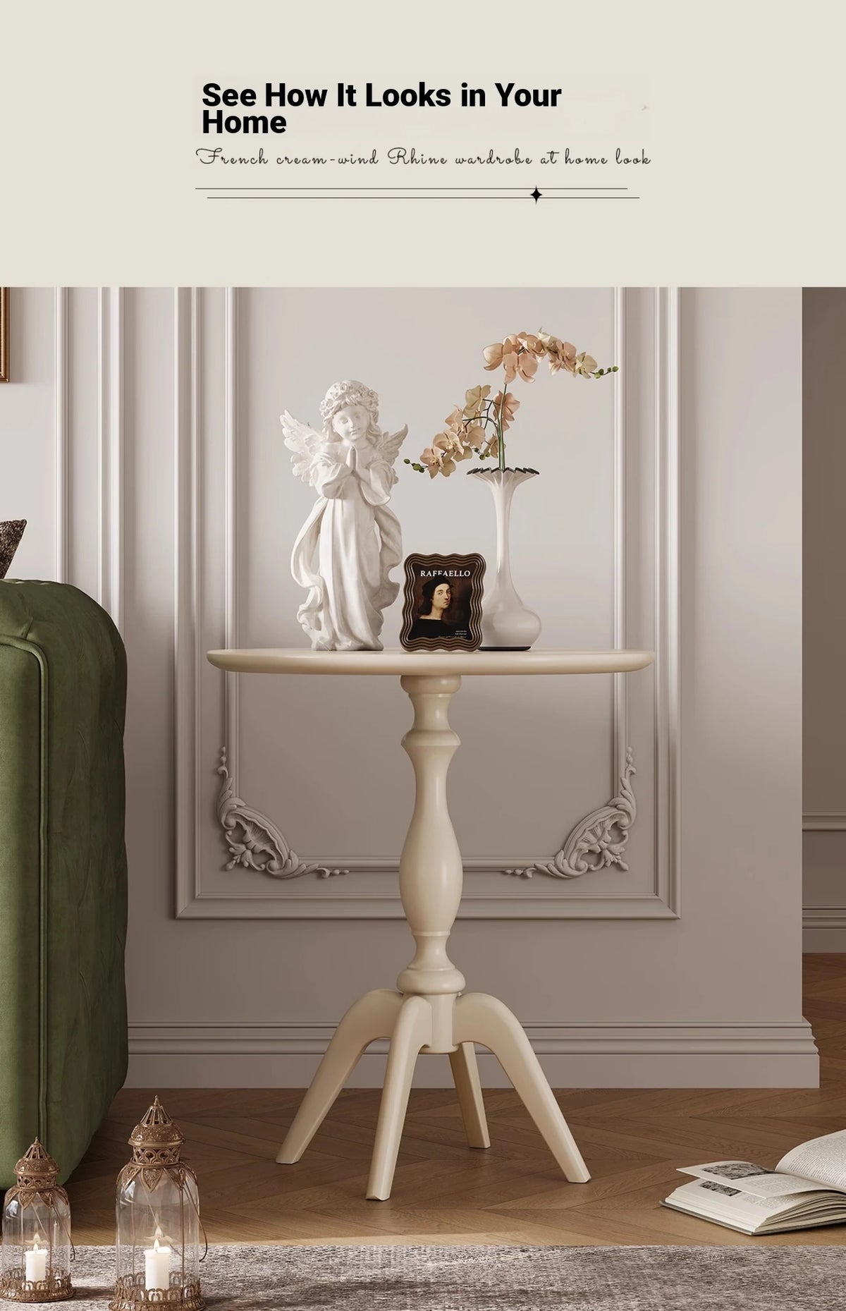 Elegant Cherry Wood Tea Table - Timeless Design for Your Living Space hl-4901