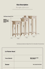 Elegant Cherry Wood Pine Storage Rack - Stylish & Functional Home Organizer - Perfect for Any Room hl-4902