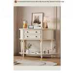 Elegant Cherry Wood Pine Cabinet with Dual Drawers - Stylish Storage Solution for Home Decor hl-4905