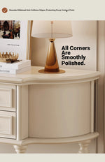 Elegant Cherry Wood Pine Cabinet with Dual Drawers - Stylish Storage Solution for Home Decor hl-4905