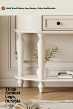 Elegant Cherry Wood Pine Cabinet with Dual Drawers - Stylish Storage Solution for Home Decor hl-4905