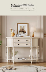 Elegant Cherry Wood Pine Cabinet with Dual Drawers - Stylish Storage Solution for Home Decor hl-4905
