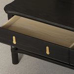 Modern Ash Wood Tea Table with Stylish Storage - Perfect for Elegant Living Rooms hld-4476