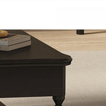 Modern Ash Wood Tea Table with Stylish Storage - Perfect for Elegant Living Rooms hld-4476