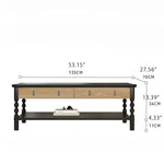 Elegant Ash Wood Tea Table - Stylish Multi-Layer Design for Modern Living Rooms hld-4477