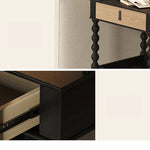 Stylish Ash Wood Tea Table with Drawer - Perfect for Modern Living Rooms hld-4478