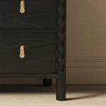 Elegant Ash Wood Cabinet - Modern Storage Solution for Stylish Living Rooms hld-4481