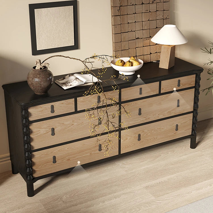 Stylish Ash Wood Multi-Layer Cabinet with Modern Design hld-4482