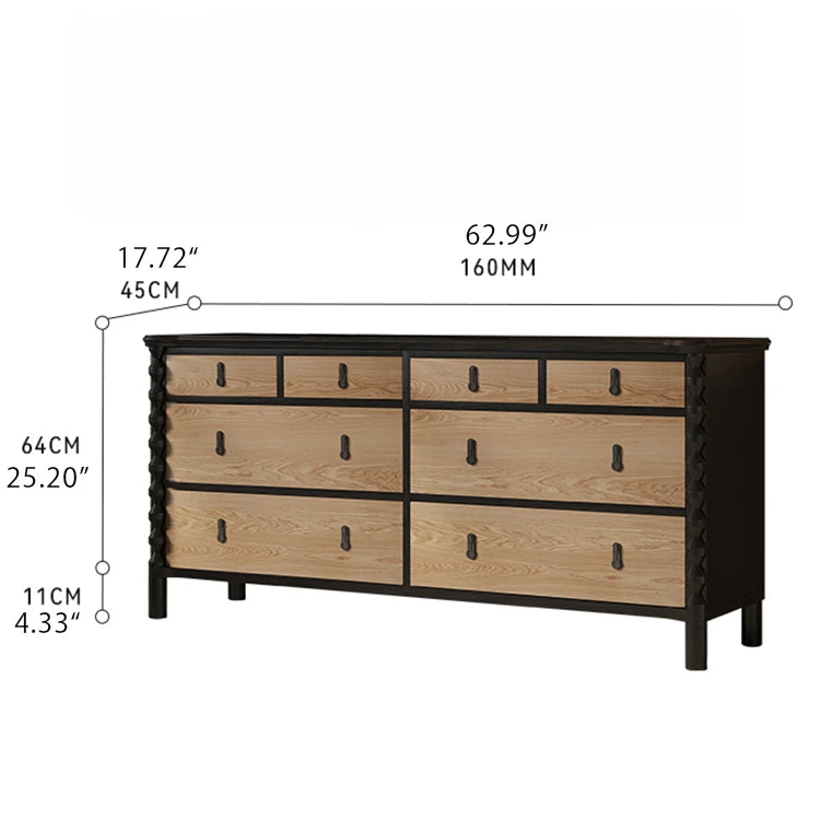 Stylish Ash Wood Multi-Layer Cabinet with Modern Design hld-4482