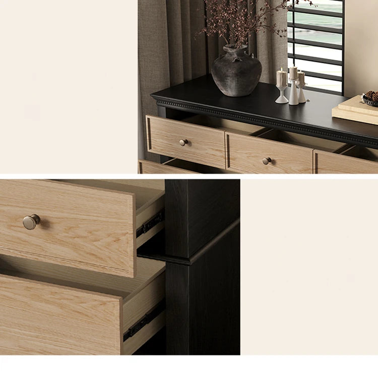 Elegant Ash Wood Multi-layer Cabinet - Stylish Storage Solution for Your Home hld-4484