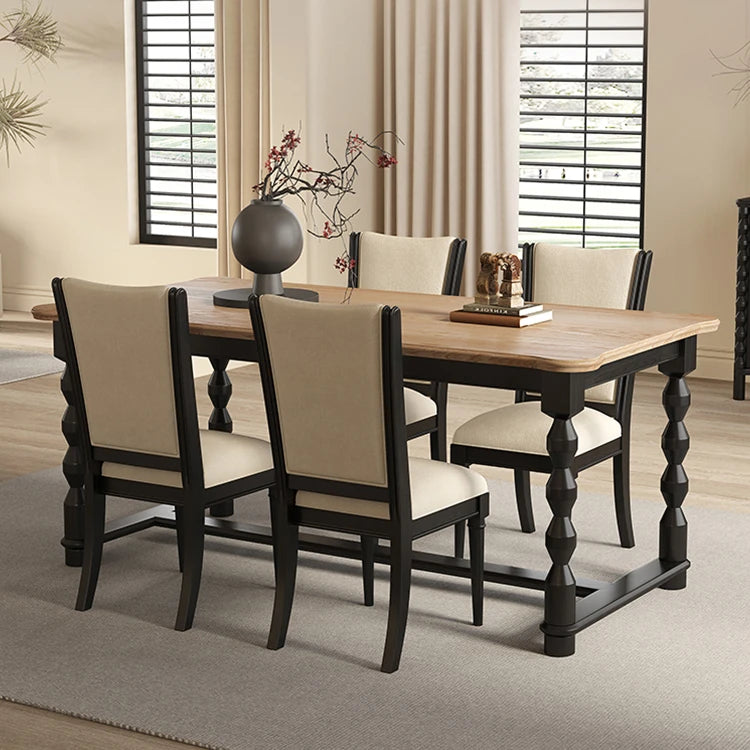 Elegant Ash Wood Dining Table - Premium Multi-Layer Board Design hld-4486