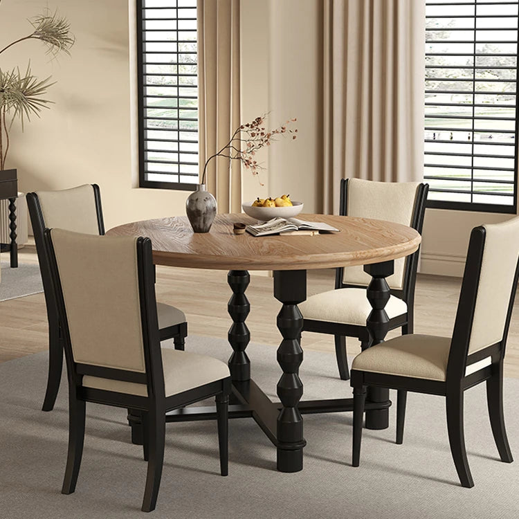 Elegant Ash Wood Dining Table - Stylish Multi-Layer Design for Modern Homes hld-4488