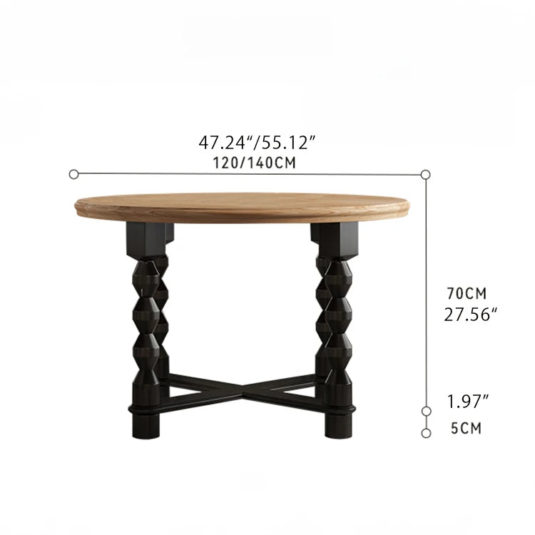 Elegant Ash Wood Dining Table - Stylish Multi-Layer Design for Modern Homes hld-4488