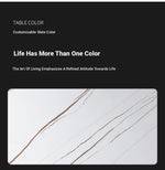 Elegant Sintered Stone Side Table with Unique Design - Modern Round Accent Table for Living Room or Bedroom Use hldjj-3019