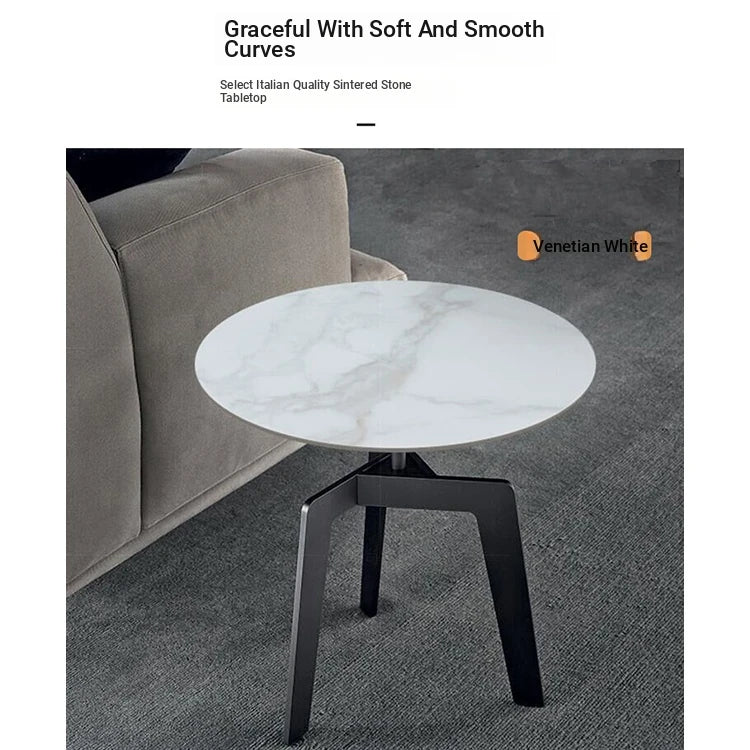 Modern Sintered Stone Side Table with Stylish Multi-Layer Design - Perfect for Living Room or Office Décor hldjj-3020