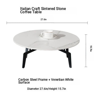 Elegant Sintered Stone Coffee Table - Modern Multi-layer Design for Chic Living Rooms hldjj-3021