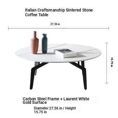 Elegant Sintered Stone Coffee Table - Modern Multi-layer Design for Chic Living Rooms hldjj-3021