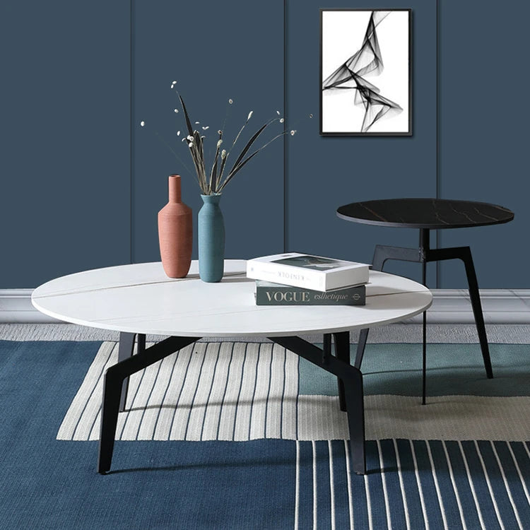 Elegant Sintered Stone Coffee Table - Modern Multi-layer Design for Chic Living Rooms hldjj-3021