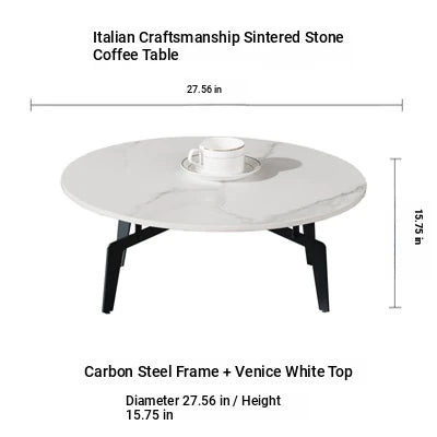 Elegant Sintered Stone Coffee Table - Modern Multi-layer Design for Chic Living Rooms hldjj-3021