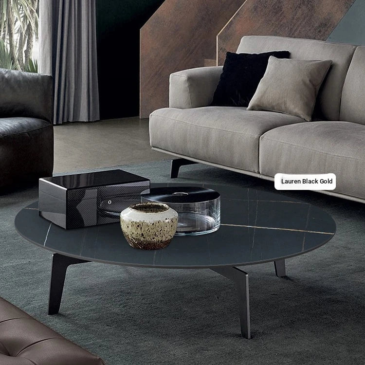 Elegant Sintered Stone Coffee Table - Modern Multi-layer Design for Chic Living Rooms hldjj-3021