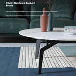 Elegant Sintered Stone Coffee Table - Modern Multi-layer Design for Chic Living Rooms hldjj-3021