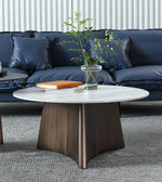 Elegant Sintered Stone Coffee Table Set - Modern Round Design for Living Room Decor hldjj-3023