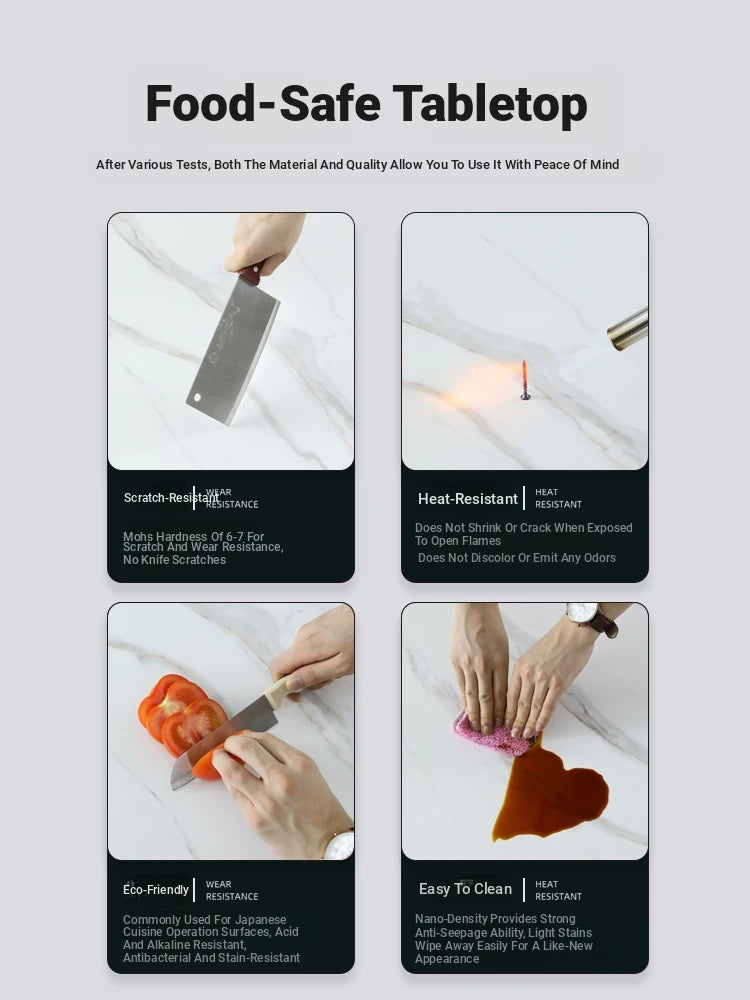 Elegant Sintered Stone Coffee Table Set - Modern Round Design for Living Room Decor hldjj-3023