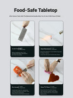 Elegant Sintered Stone Coffee Table Set - Modern Round Design for Living Room Decor hldjj-3023