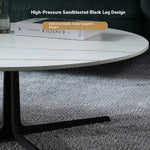 Modern Sintered Stone Coffee Table Set - Elegant Round Design for Contemporary Living Rooms hldjj-3024