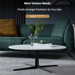 Modern Sintered Stone Coffee Table Set - Elegant Round Design for Contemporary Living Rooms hldjj-3024