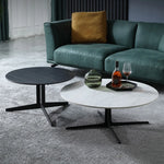 Modern Sintered Stone Coffee Table Set - Elegant Round Design for Contemporary Living Rooms hldjj-3024