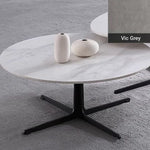 Modern Oval Coffee Table with Sintered Stone Top - Stylish and Chic Living Room Furniture hldjj-3025