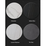 Modern Oval Coffee Table with Sintered Stone Top - Stylish and Chic Living Room Furniture hldjj-3025