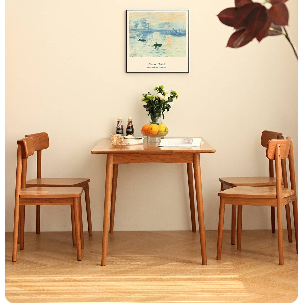 Stunning Cherry Wood Table with Natural Wood Finish - Perfect for Your Home hldmz-703