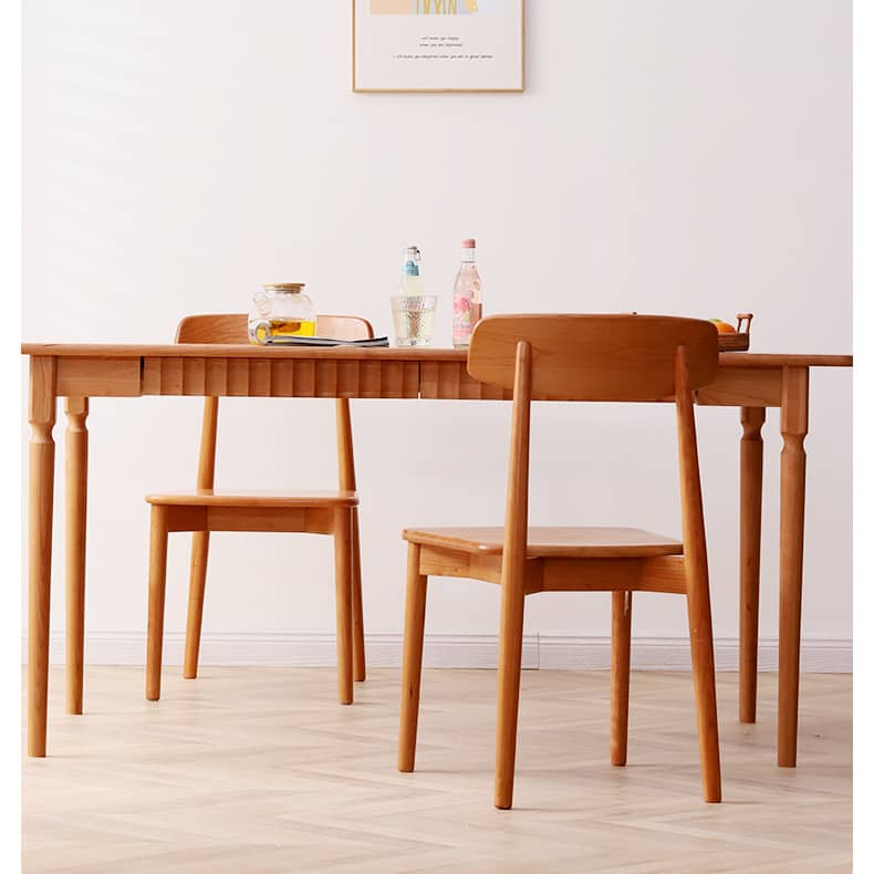 Elegant Natural Wood Chair in Oak and Cherry Finishes – Perfect for Any Room Decor hldmz-716