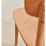 Elegant Natural Cherry Wood Chair for Timeless Home Décor hldmz-718
