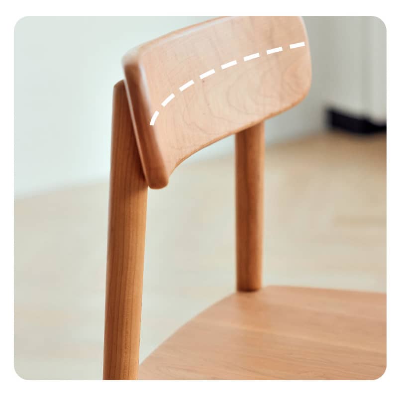 Elegant Natural Cherry Wood Chair for Timeless Home Décor hldmz-718