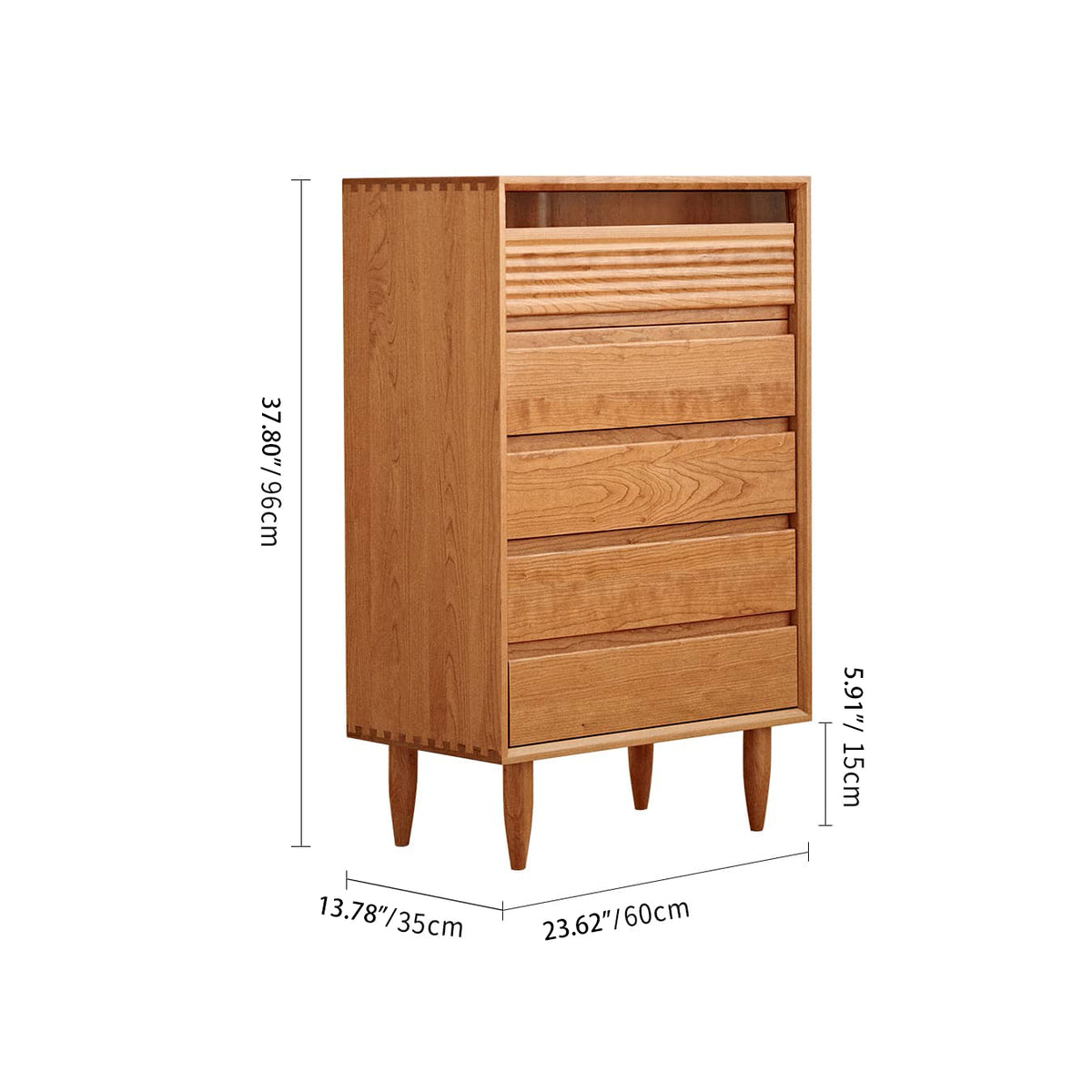 Elegant Cherry Wood Glass Cabinet - Natural Finish for Sophisticated Home Decor hldmz-730