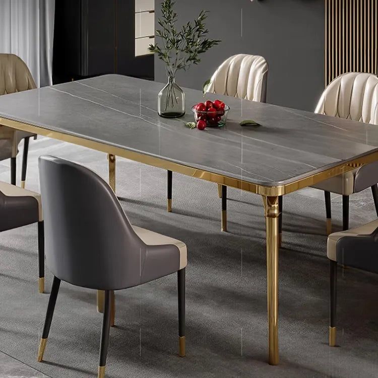 Elegant Marble Ceramic Sintered Stone Dining Table – Modern Luxury for Your Home hlkwd-4102