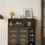 Stylish Glass Multi-Layer Cabinet with Sleek Storage Design for Modern Homes hlxl-4398