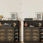 Stylish Glass Multi-Layer Cabinet with Sleek Storage Design for Modern Homes hlxl-4398