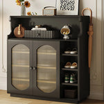 Stylish Glass Multi-Layer Cabinet with Sleek Storage Design for Modern Homes hlxl-4398