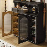 Stylish Glass Multi-Layer Cabinet with Sleek Storage Design for Modern Homes hlxl-4398