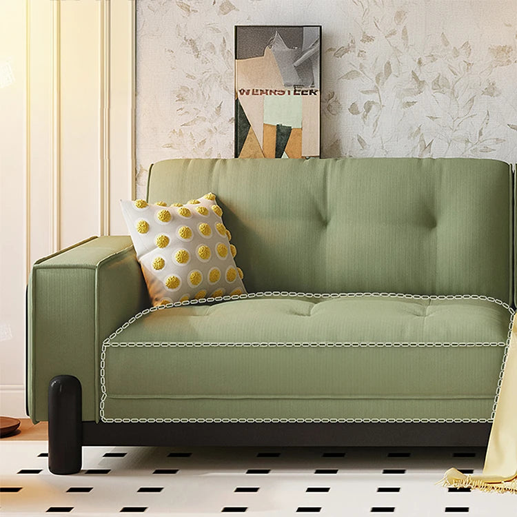 Luxurious Corduroy Sofa with Ash Wood & Pine Frame - Perfect for Elegant Living Spaces hlxl-4400