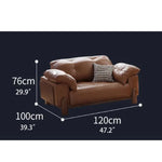 Elegant Ash Wood Sofa with Soft Down Synthetic Leather Upholstery – Stylish Comfort for Your Living Room hly-3032