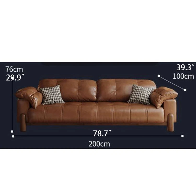Elegant Ash Wood Sofa with Soft Down Synthetic Leather Upholstery – Stylish Comfort for Your Living Room hly-3032