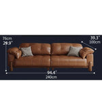 Elegant Ash Wood Sofa with Soft Down Synthetic Leather Upholstery – Stylish Comfort for Your Living Room hly-3032