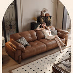 Elegant Ash Wood Sofa with Soft Down Synthetic Leather Upholstery – Stylish Comfort for Your Living Room hly-3032