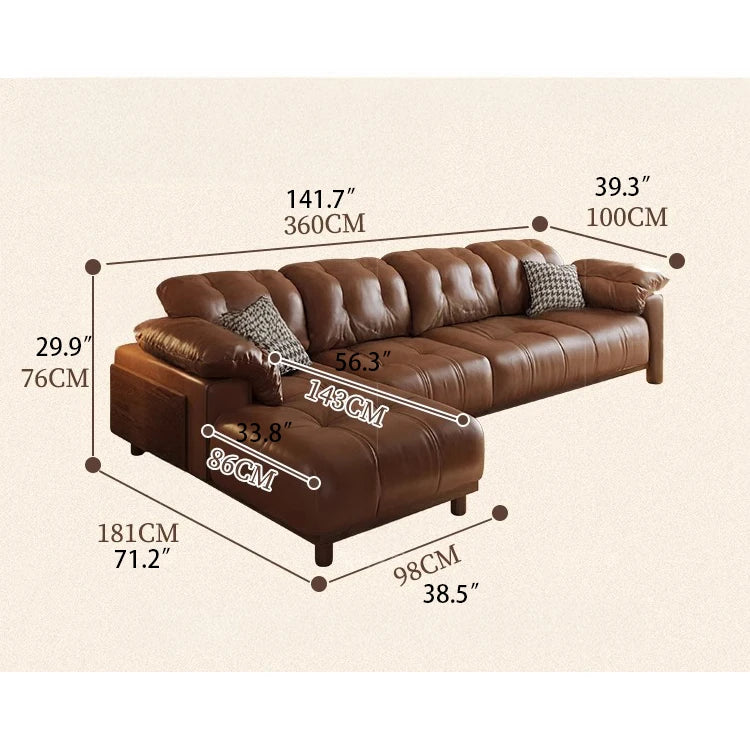 Elegant Ash Wood Sofa with Soft Down Synthetic Leather Upholstery – Stylish Comfort for Your Living Room hly-3032