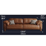 Elegant Ash Wood Sofa with Soft Down Synthetic Leather Upholstery – Stylish Comfort for Your Living Room hly-3032